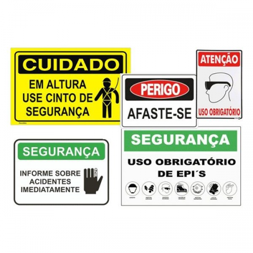 Placas de sinalização